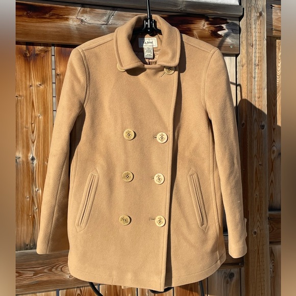 L.L. Bean Jackets & Blazers - L.L Bean Womens Lambswool Peacoat, Size 4, Winter Outerwear